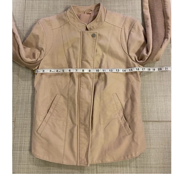 Free People Pink Rose Moto Vegan Leather Faux Suede Jacket - Picture 5 of 15